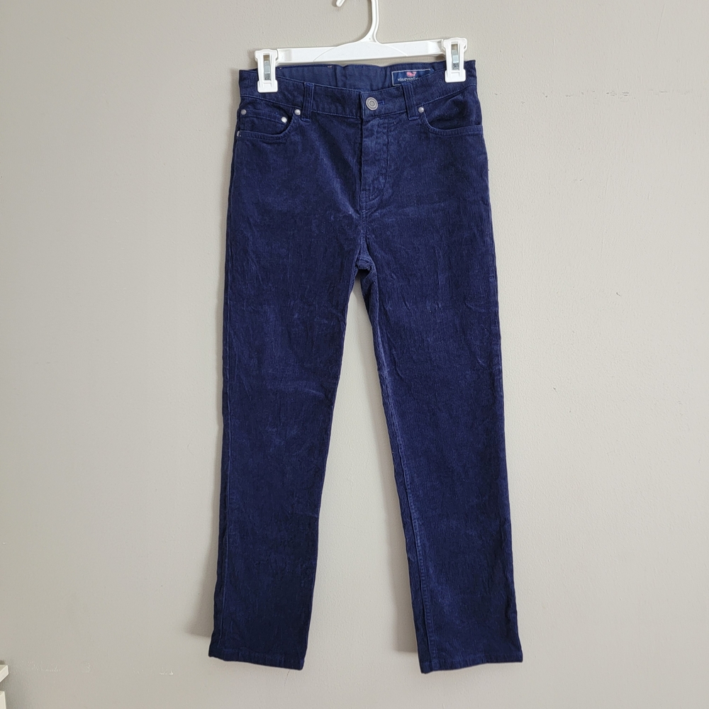 Vineyard Vines Navy Blue Corduroy Kids Pants Size 12